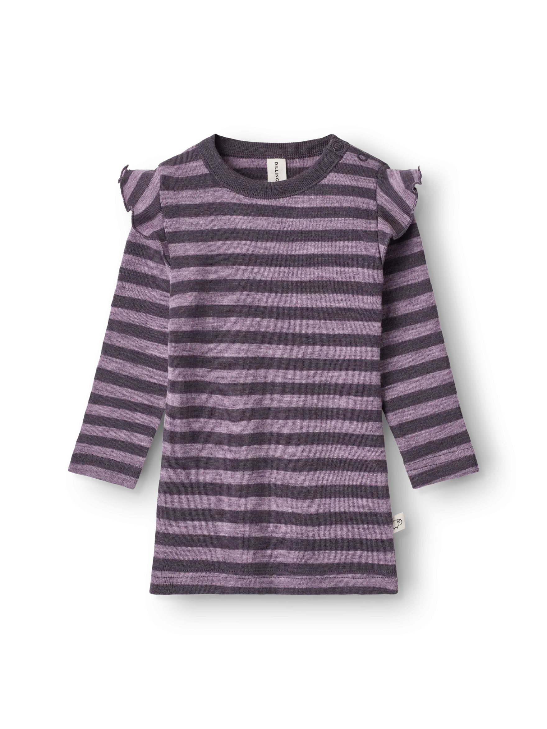 Bluse i merinould til baby