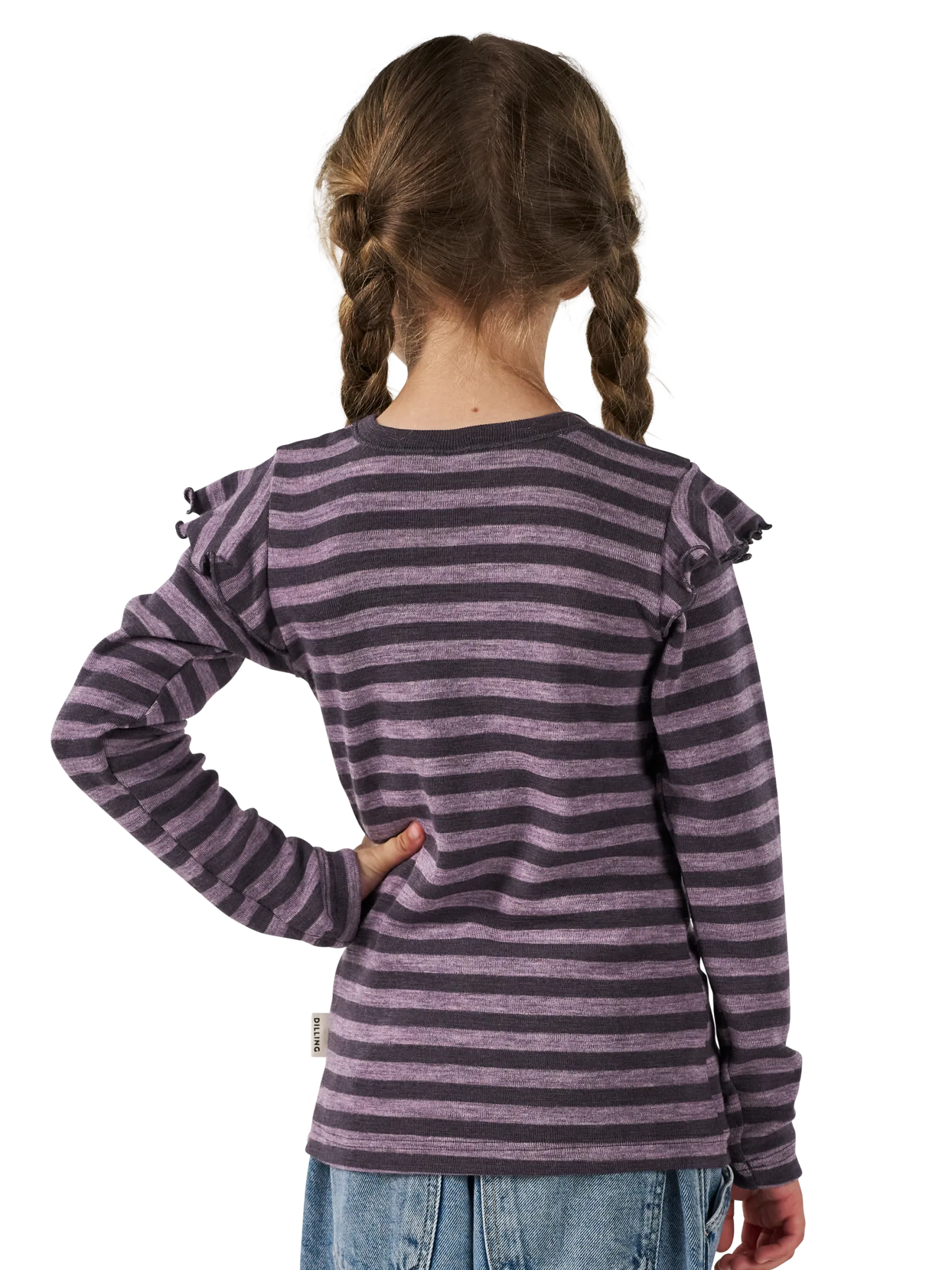 Bluse i merinould til børn