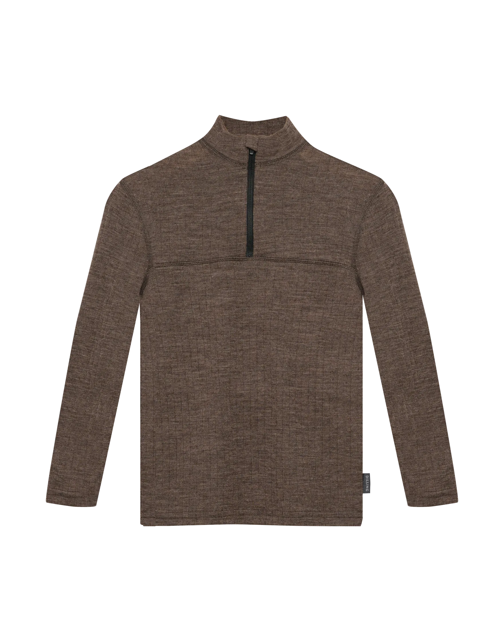 Bluse med half-zip til børn