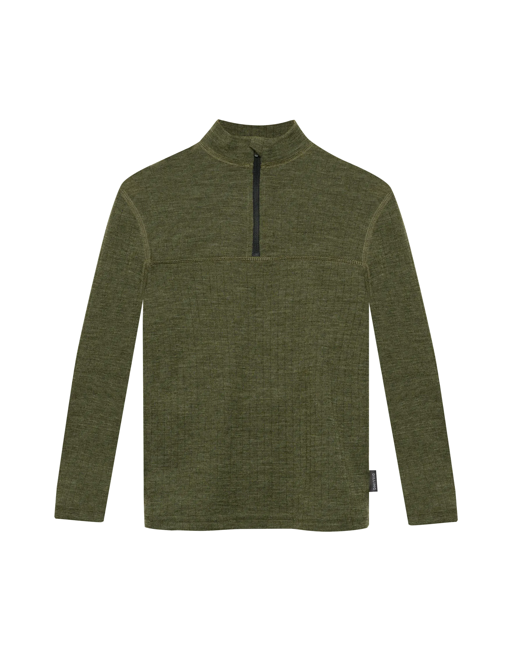 Bluse med half-zip til børn