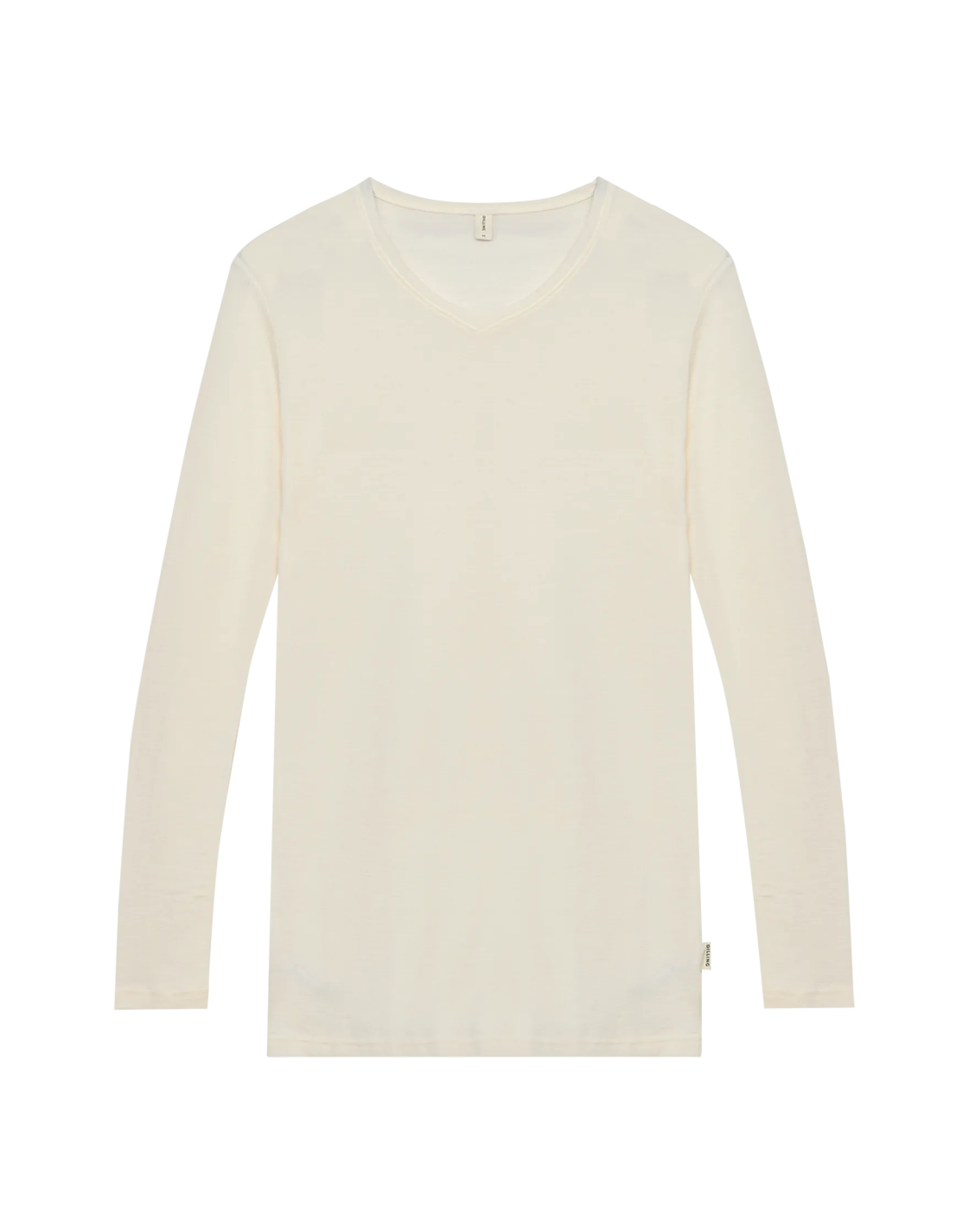 Bluse med V-hals i merinould til mænd
