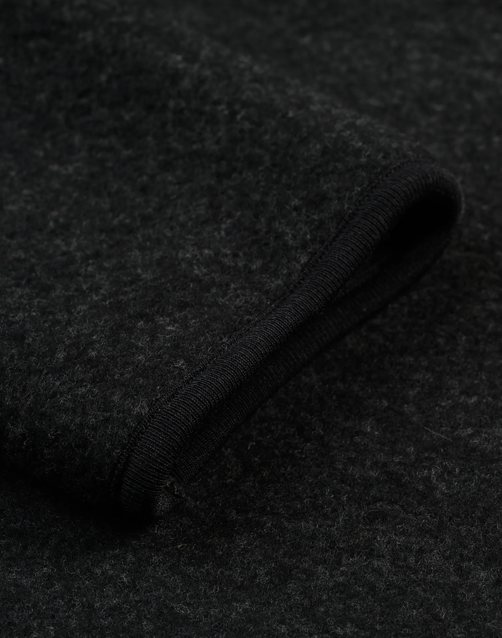 Half-zip jakke i merinouldfleece til mænd