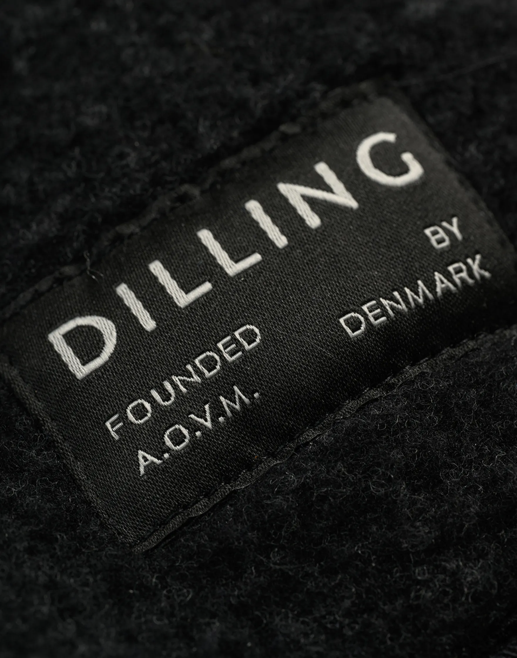 Half-zip jakke i merinouldfleece til mænd