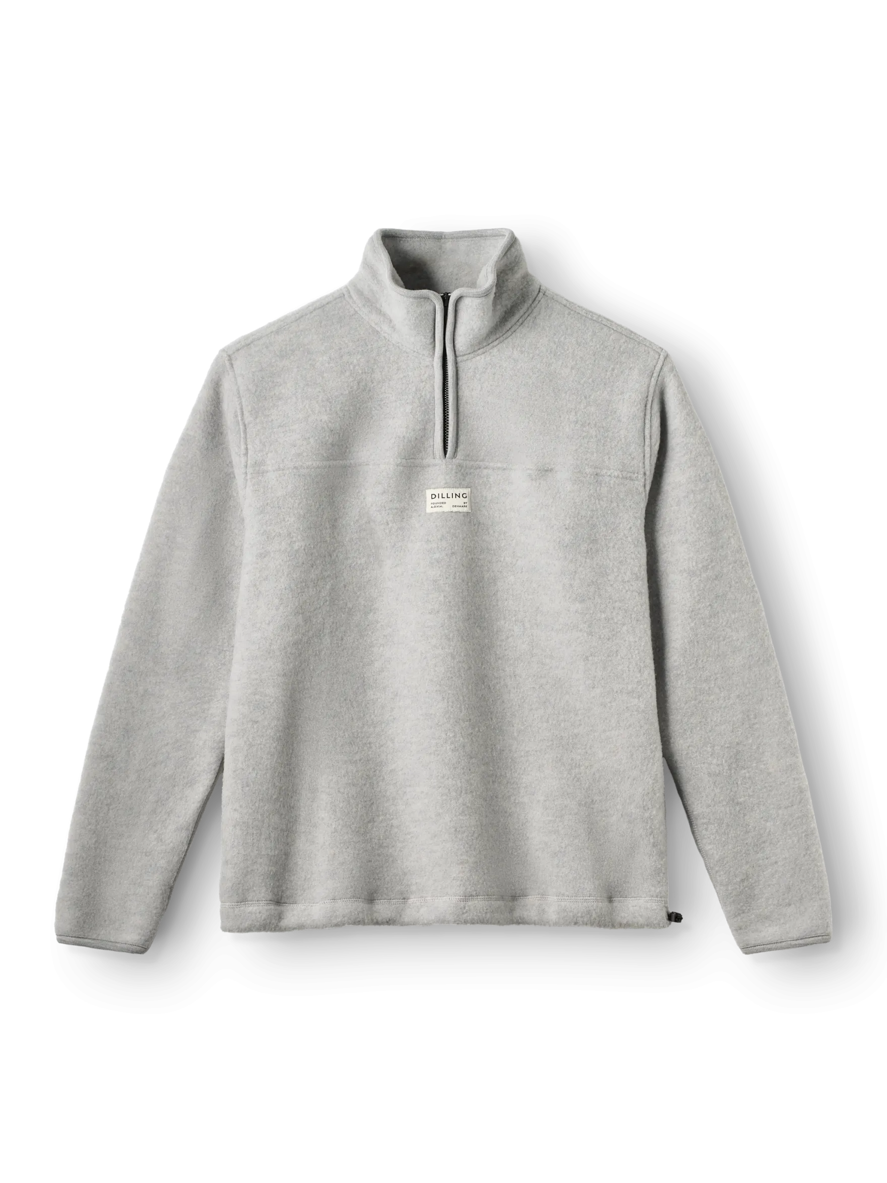 Half-zip-jakke i merinouldfleece til kvinder