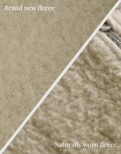Half-zip-jakke i merinouldfleece til kvinder