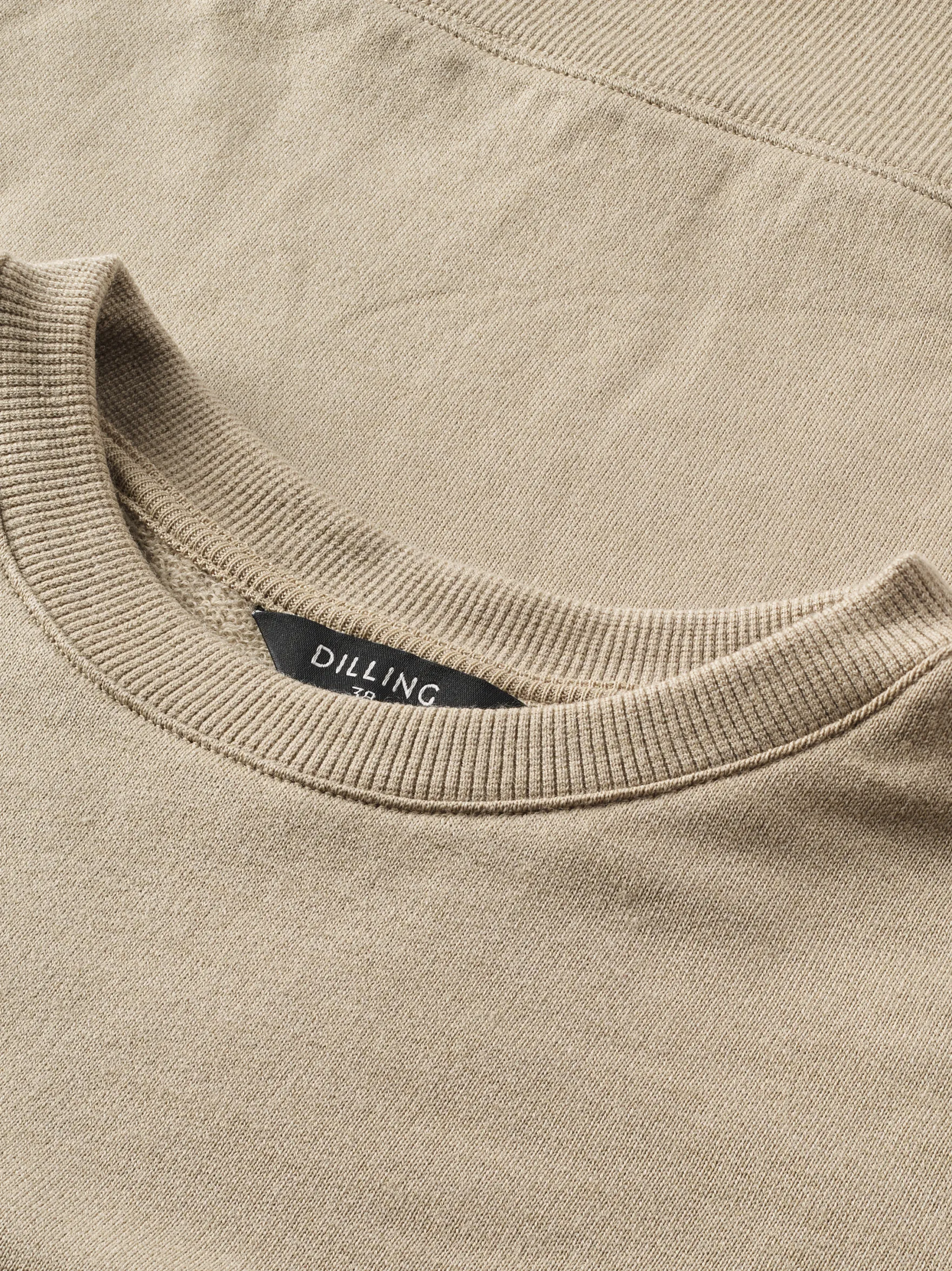 Kort sweatshirt i merinould til kvinder