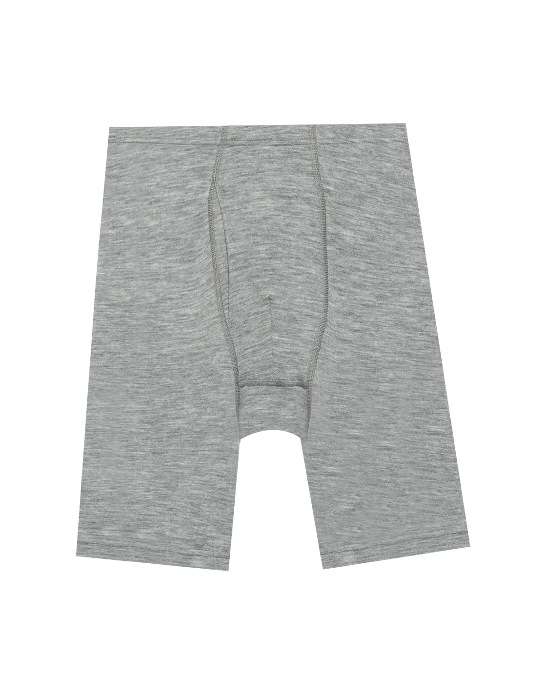 Lange boxershorts med gylp i merinould til mænd