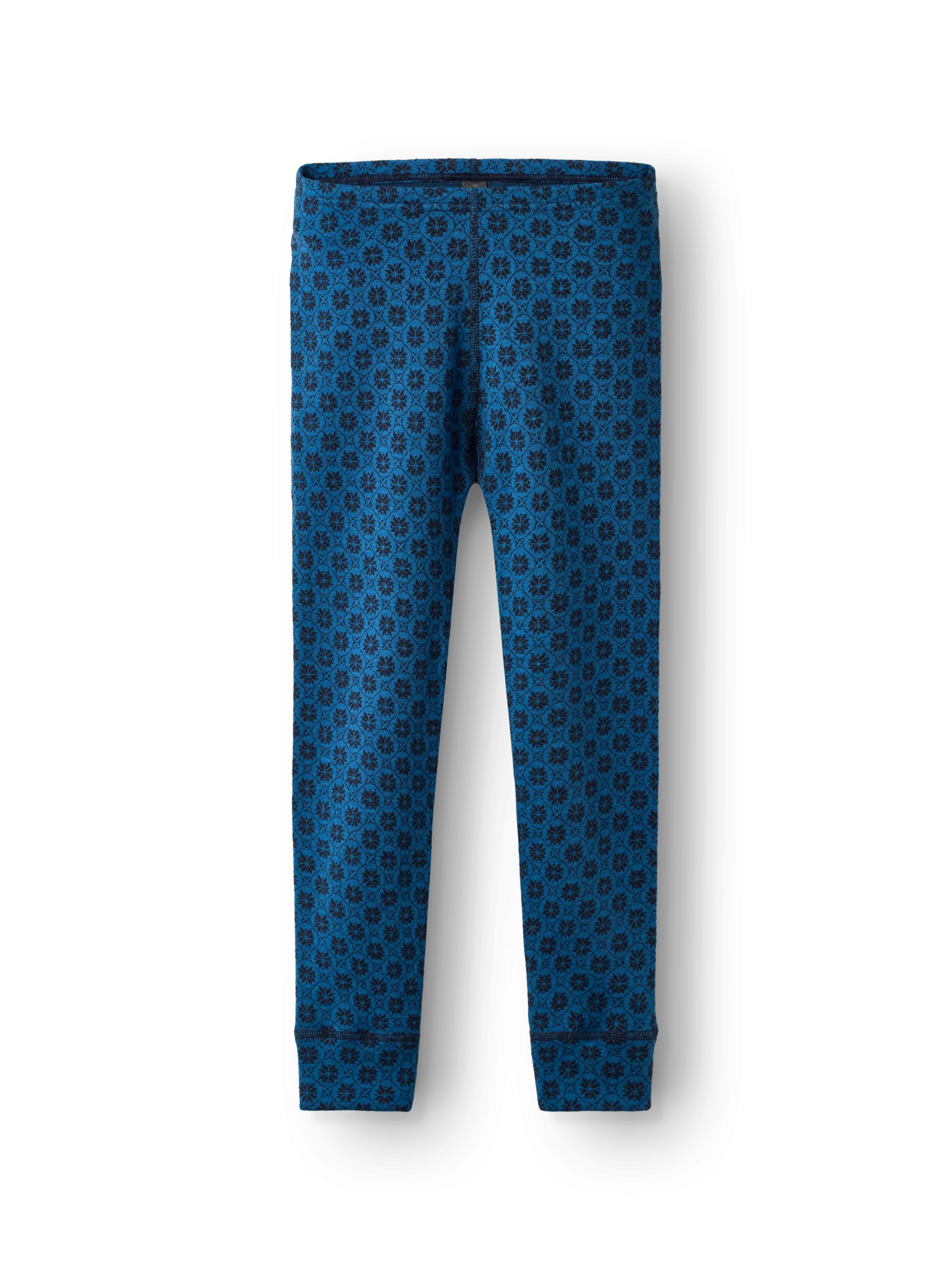 Leggings i merinould med nordisk mønster til børn
