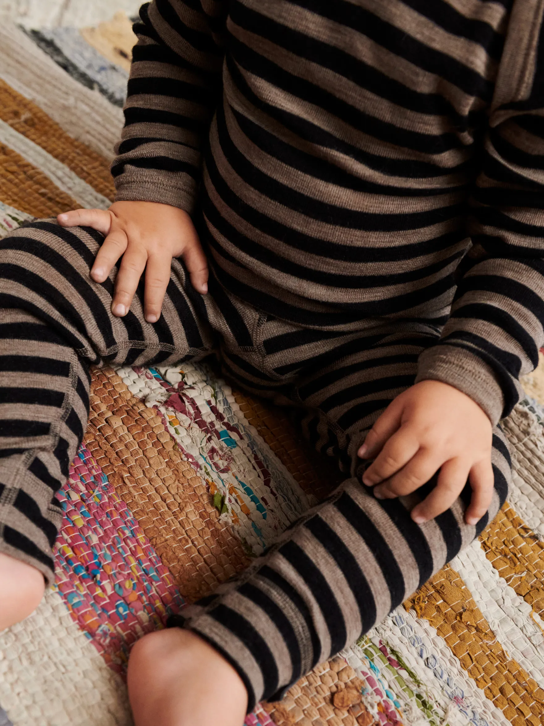 Leggings i merinould til baby