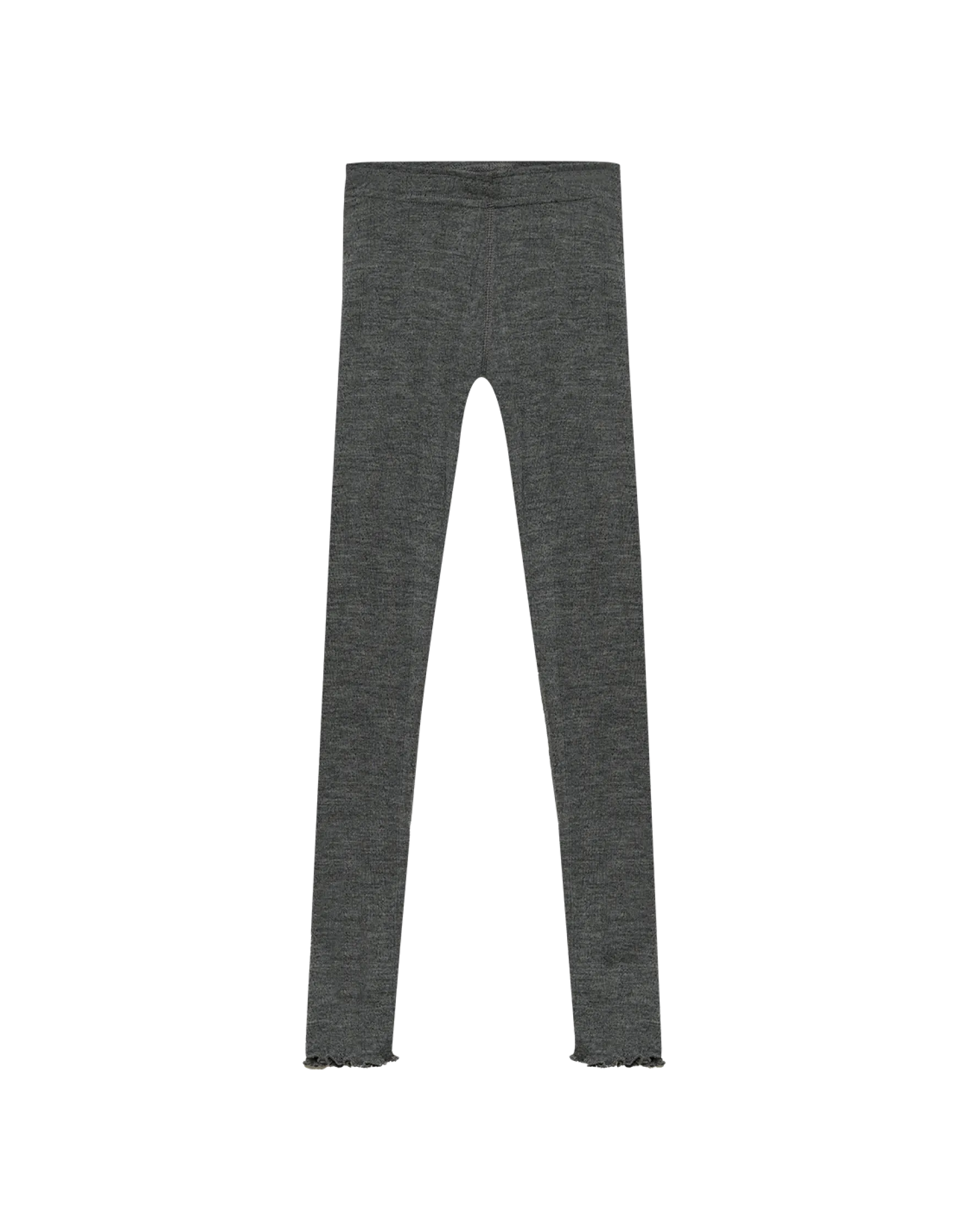 Leggings med hulmønster i merinould til børn