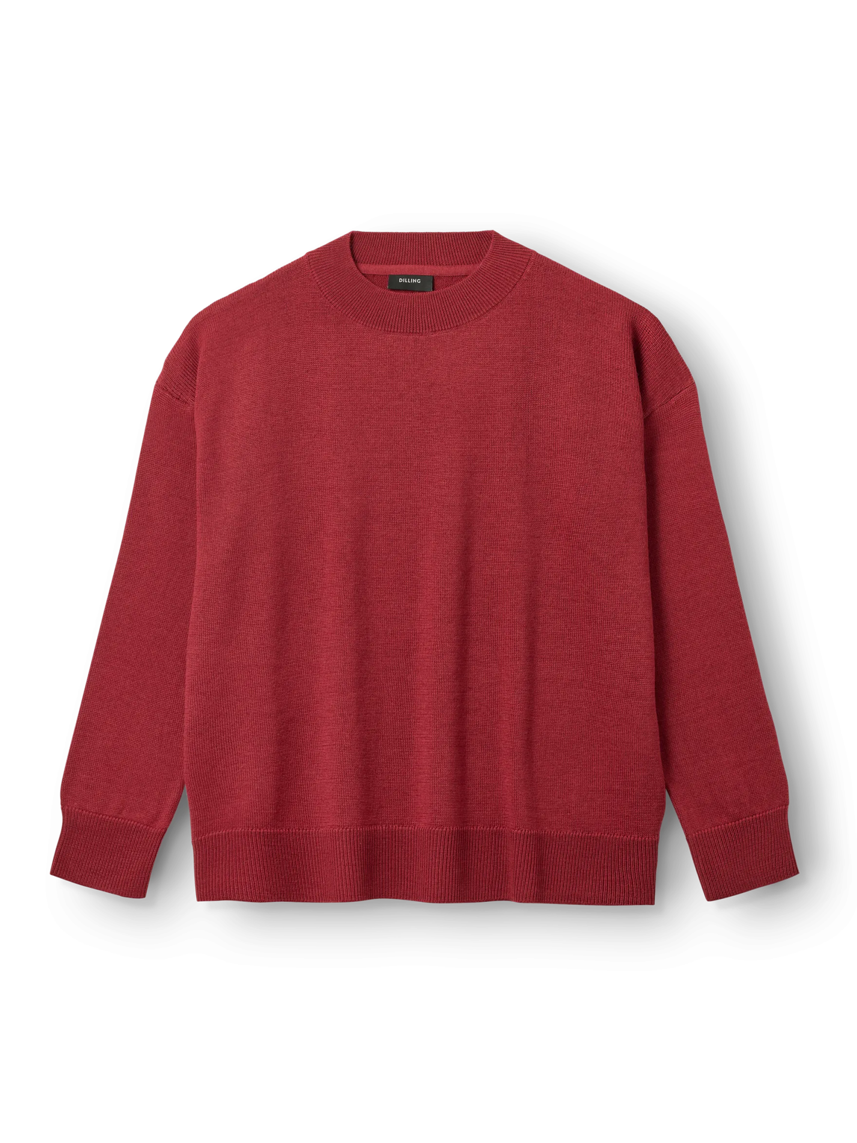 Løstsiddende crew neck i merinould til kvinder