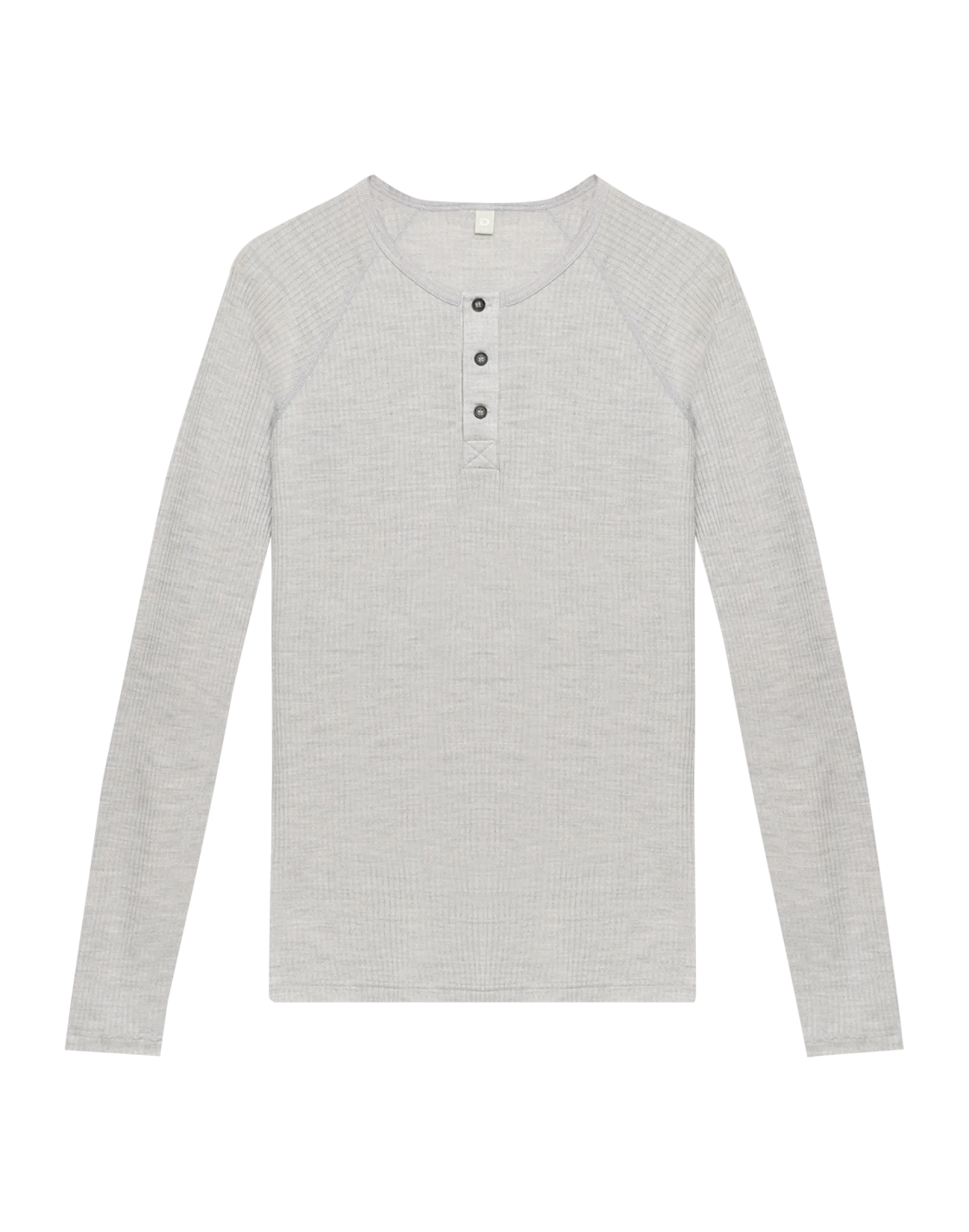 Merinouldbluse med lange ærmer til mænd