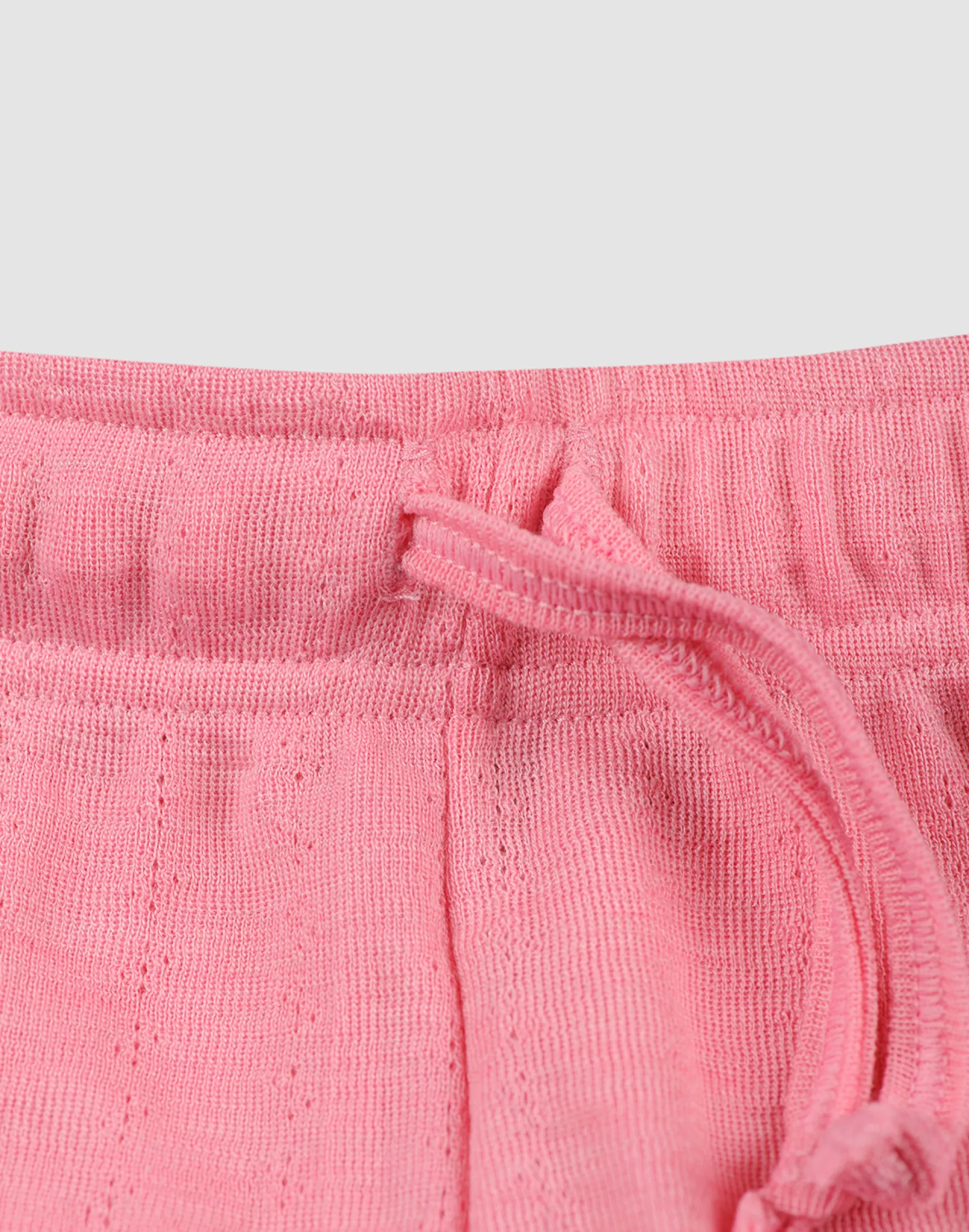 Shorts med hulmønster i merinould til børn