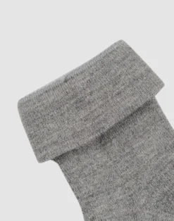 Strømper i merinouldfrotté til baby