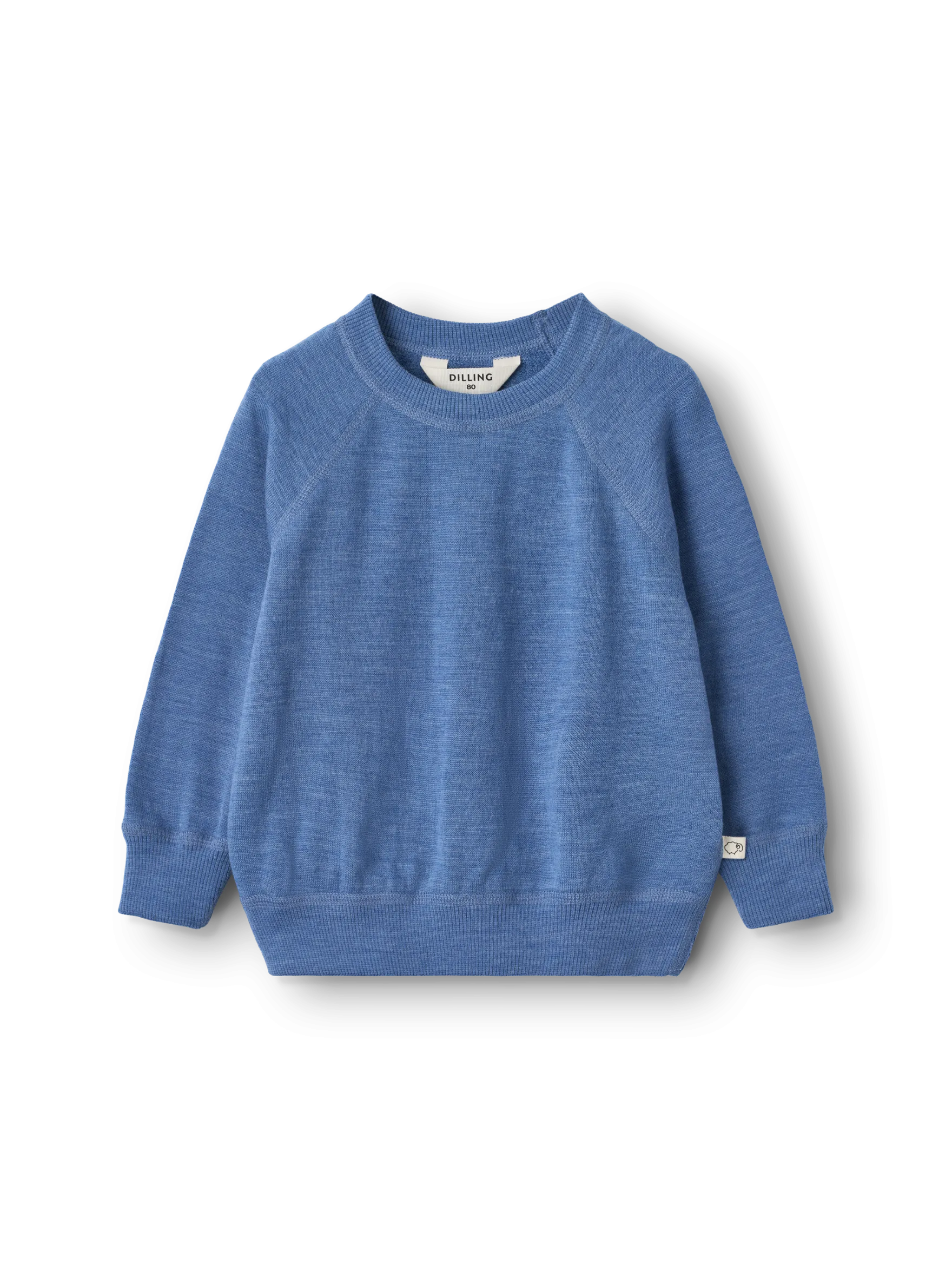 Sweatshirt i merinouldfrotté til baby