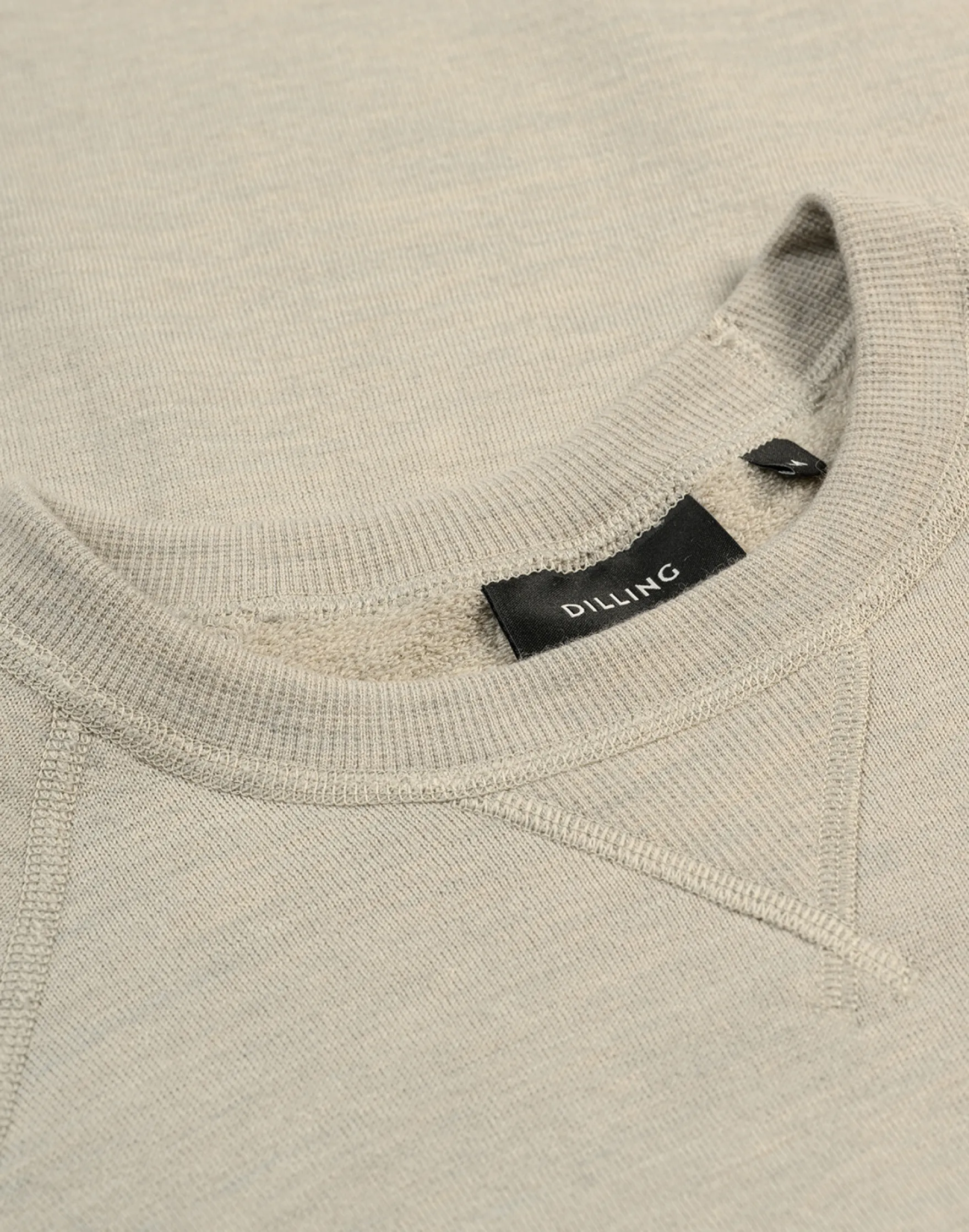 Sweatshirt i merinouldfrotté til mænd