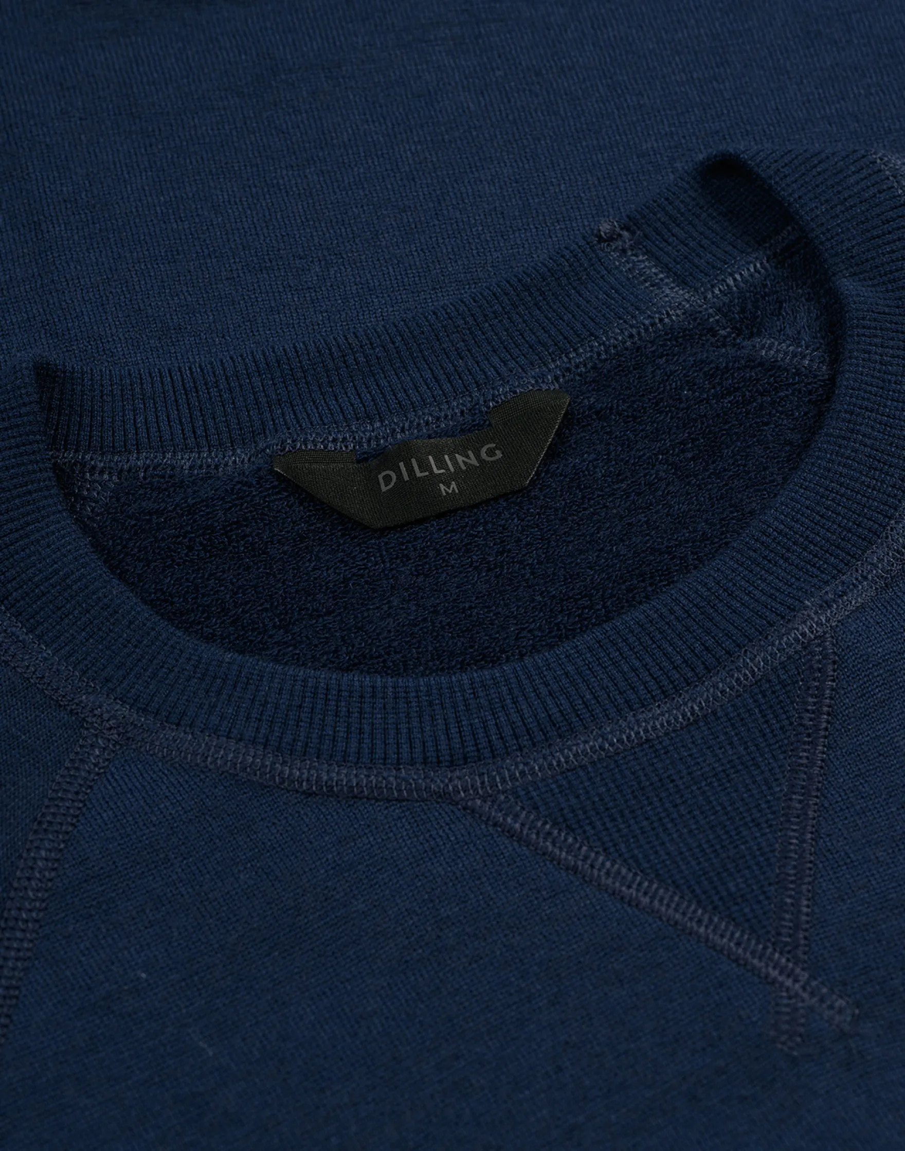 Sweatshirt i merinouldfrotté til mænd