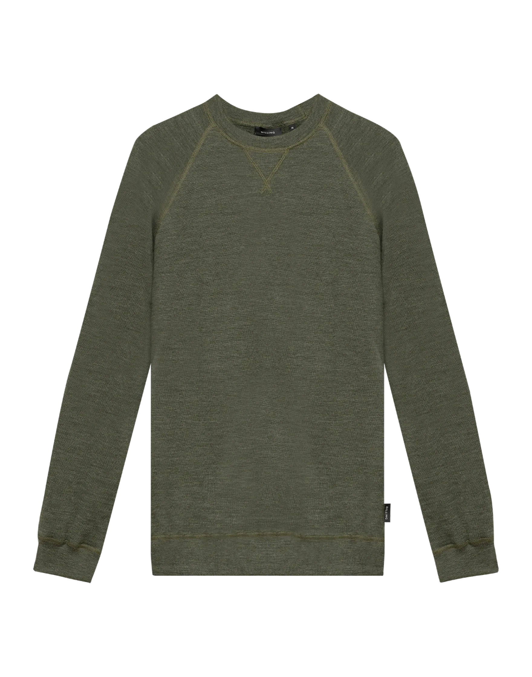 Sweatshirt i merinouldfrotté til mænd