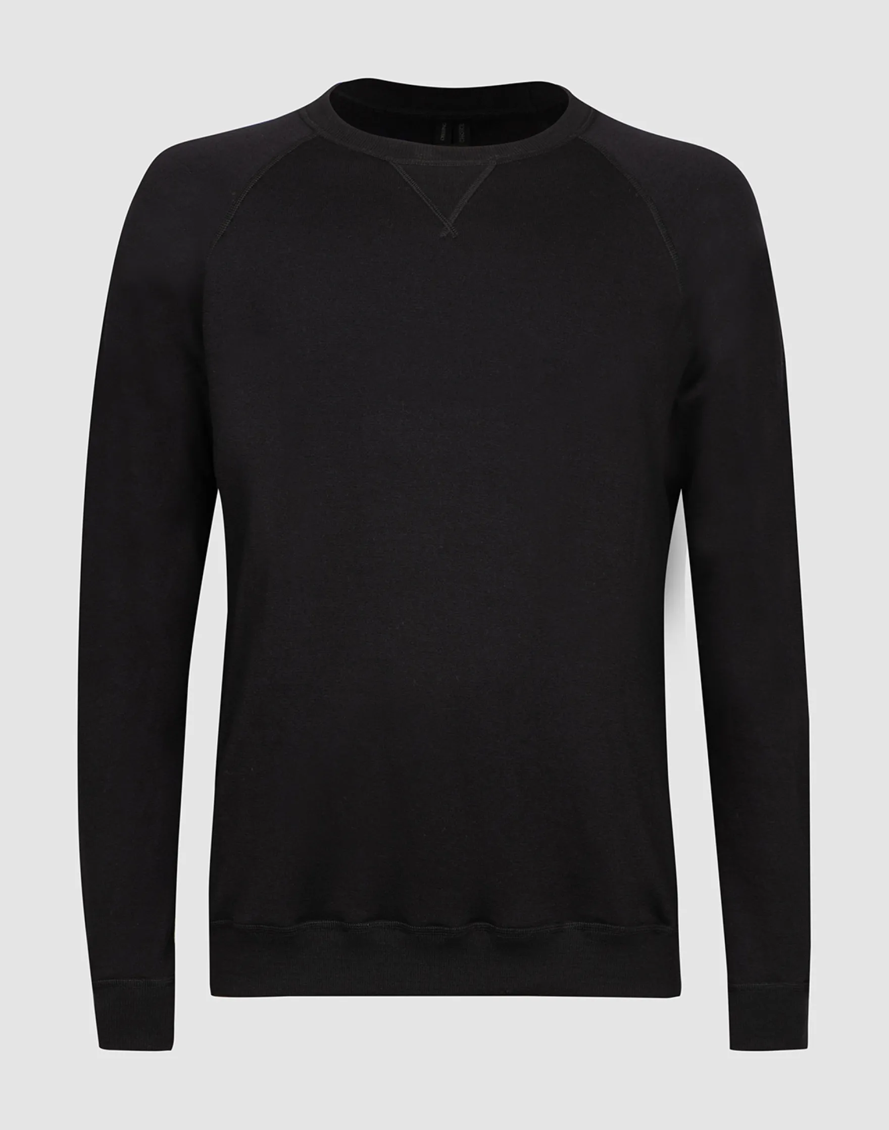 Sweatshirt i merinouldfrotté til mænd
