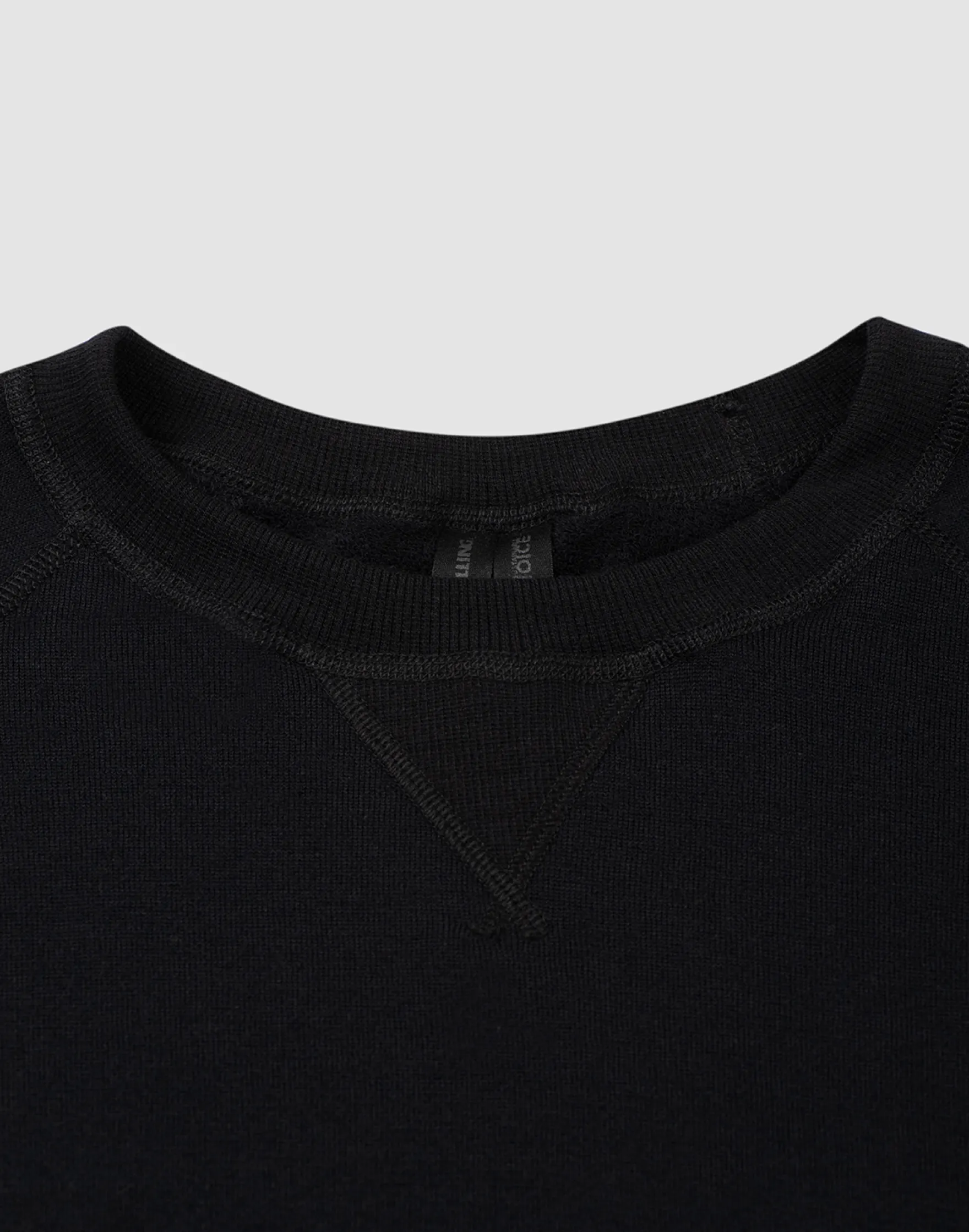Sweatshirt i merinouldfrotté til mænd