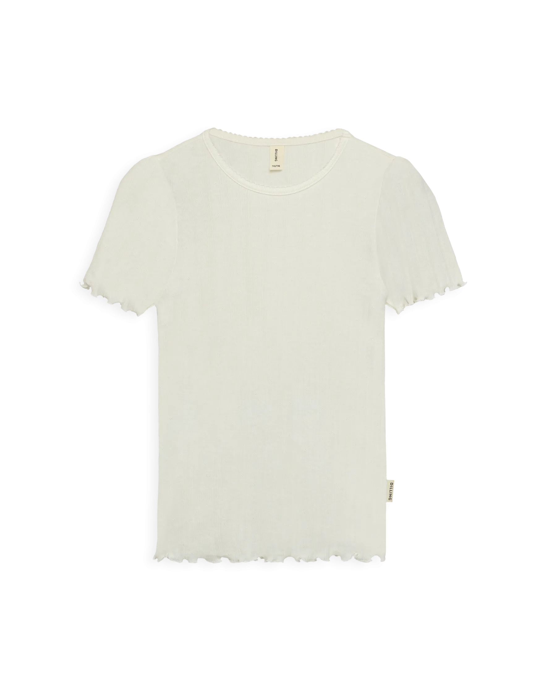 T-shirt med hulmønster i bomuld til børn