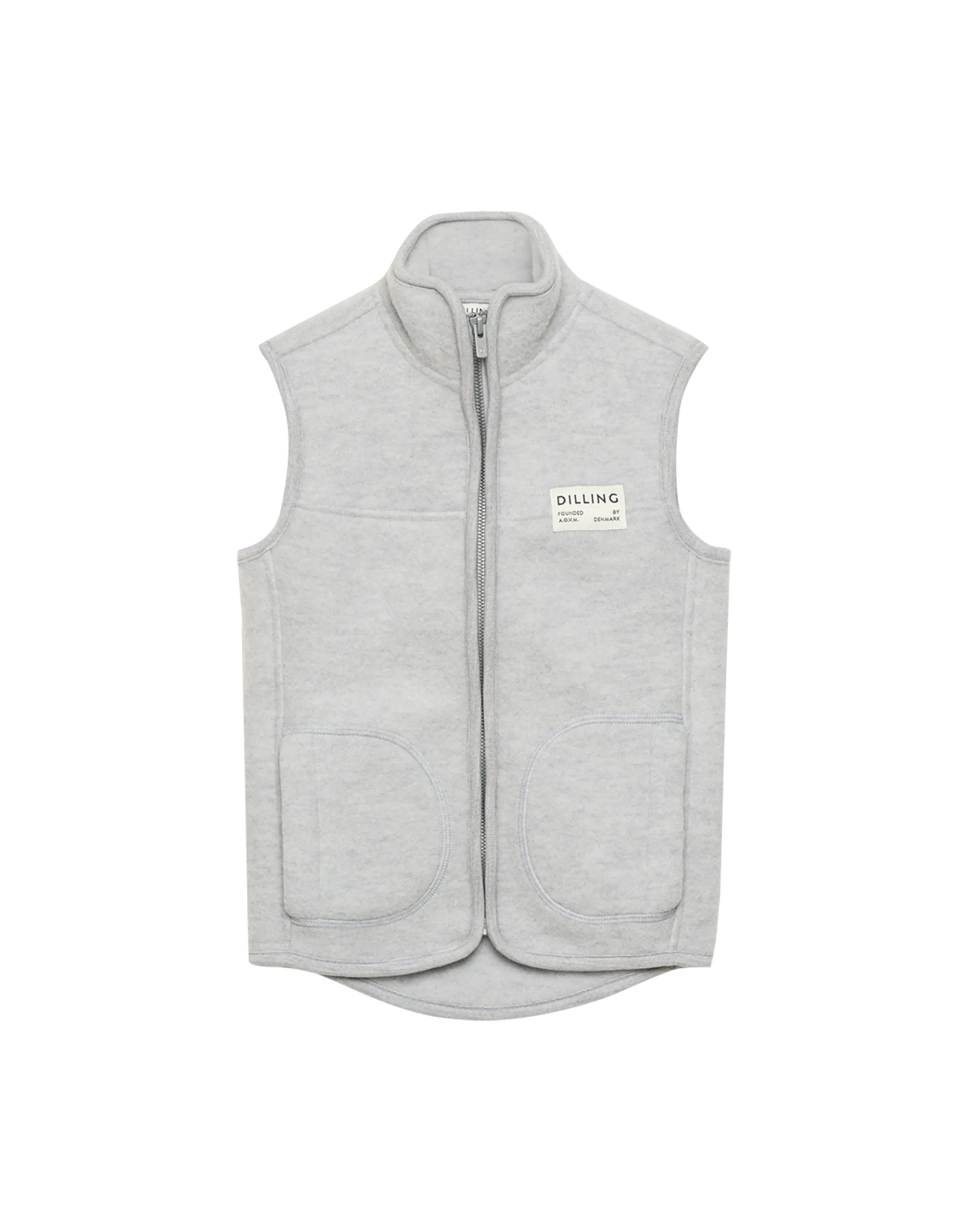 Vest i merinouldfleece til børn