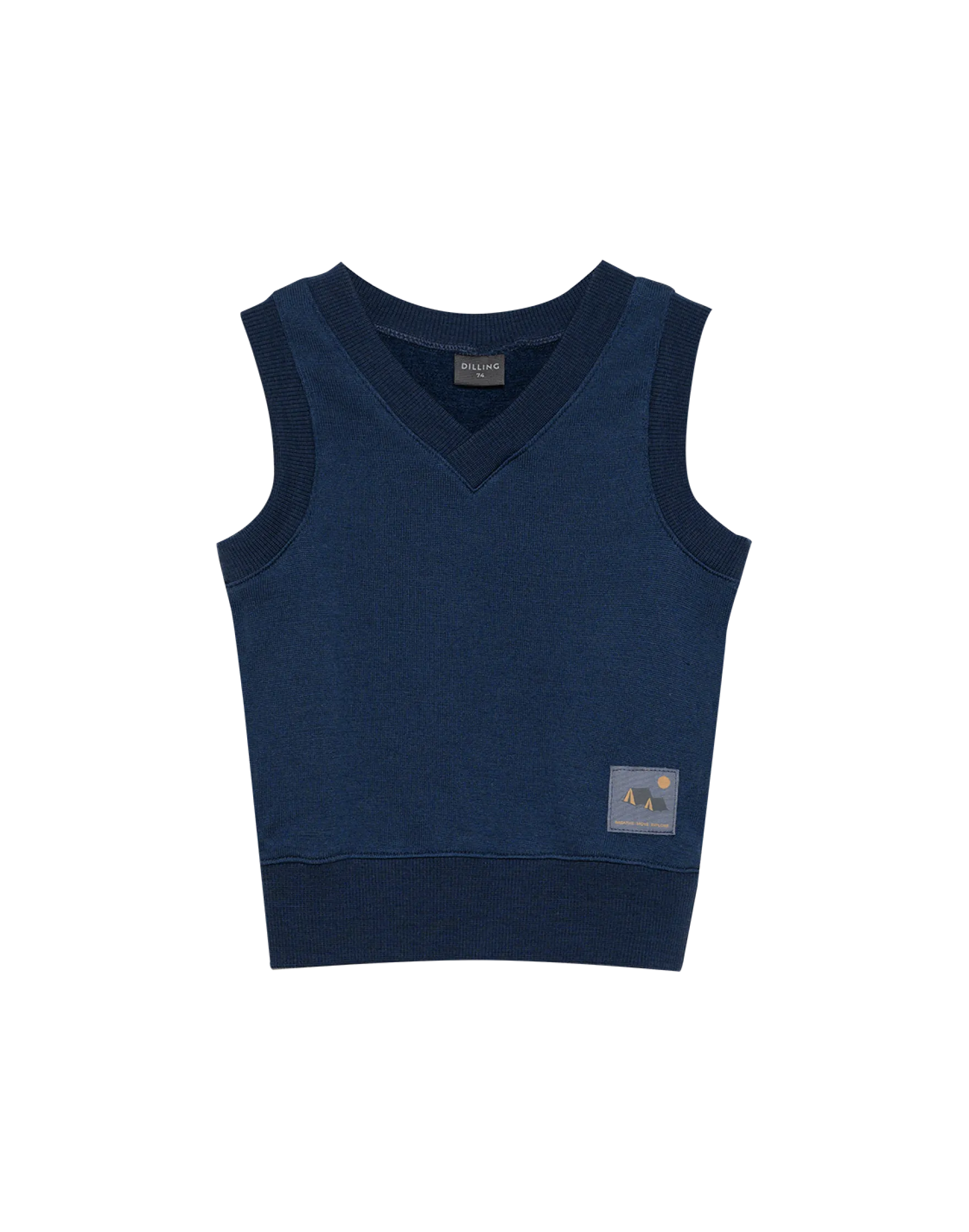 Vest i merinouldfrotté til baby